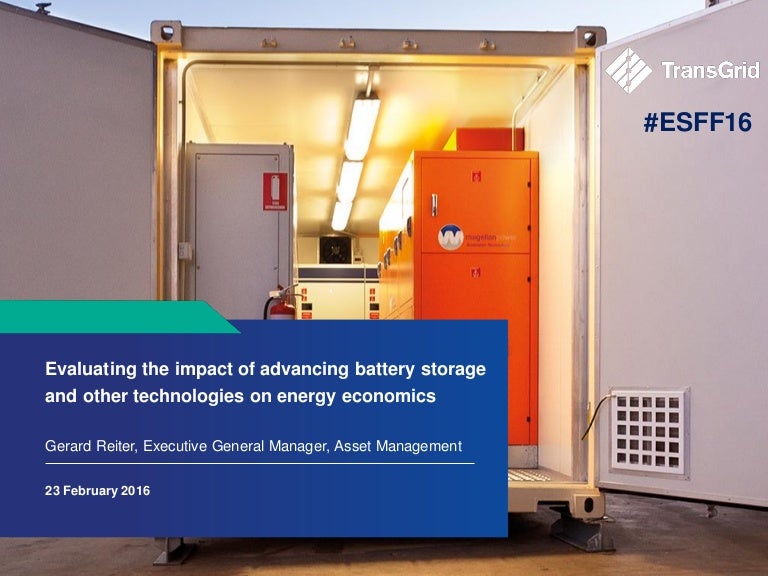 Electricity Storage Forum 2016