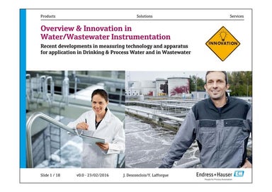 Endress+Hauser : Overview & Innovation in W&WWTP Instrumentation