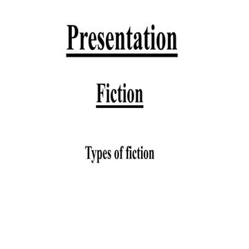 Types of fiction 