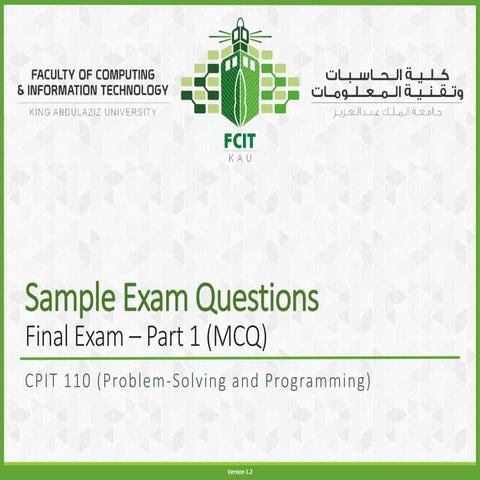 Sample Exam Questions on Python for revision | PDF
