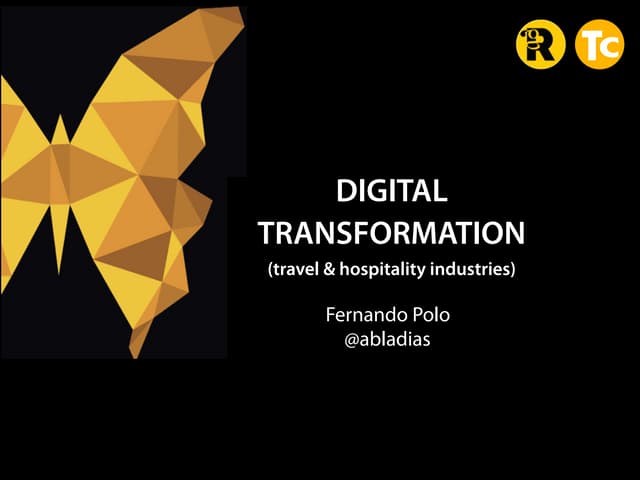 Digital Transformation (Travel & Hospitality industries)