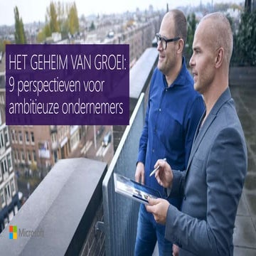 HET GEHEIM VAN GROEI: 9 perspectieven voor ambitieuze ondernemers