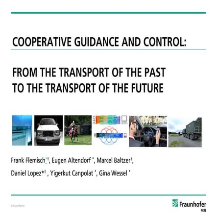 Transport Thursday 21-04 by Frank Flemisch on Automated Driving | PDF
