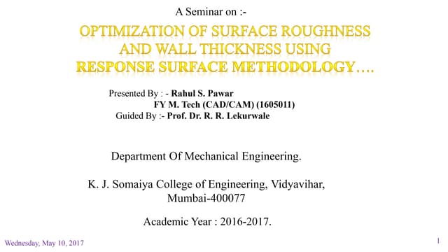 Resource Surface Methology
