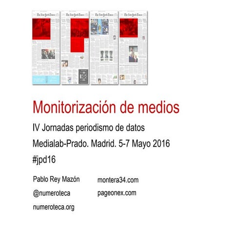 Monitorización de medios #jpd16