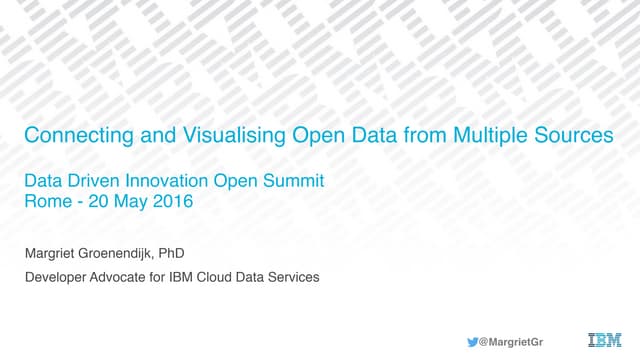 Visualising and Linking Open Data from Multiple Sources