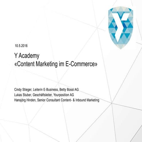 Y Academy «Content Marketing im E-Commerce»