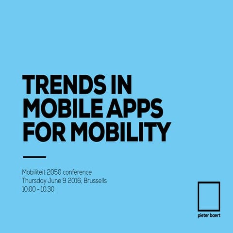 Mobile Trends in Mobility Apps