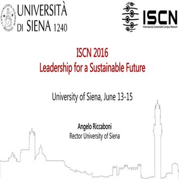 ISCN 2016: Main Conference Opening Remarks