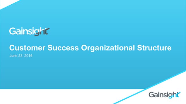 How We Reorganized Our Entire Post-Sales Organization