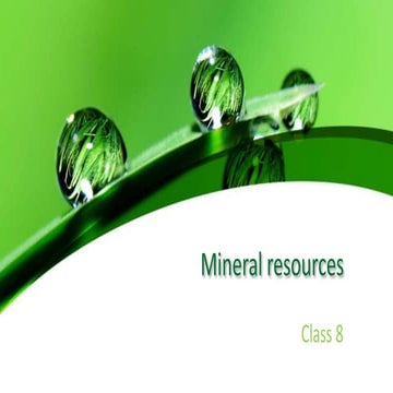 Mineral Resources