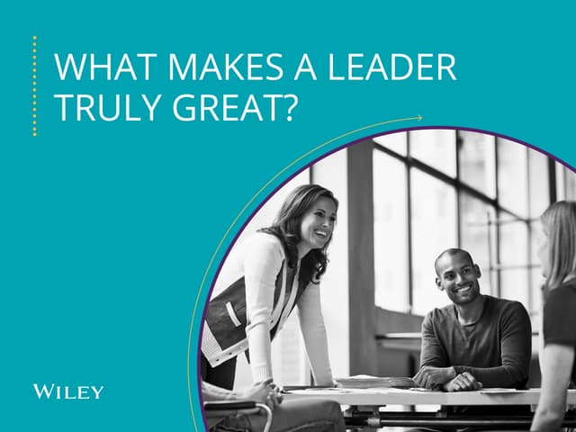 What makes a leader truly great?