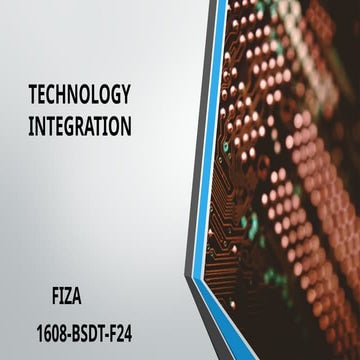 pptx of Technology integration in information technology | PPTX