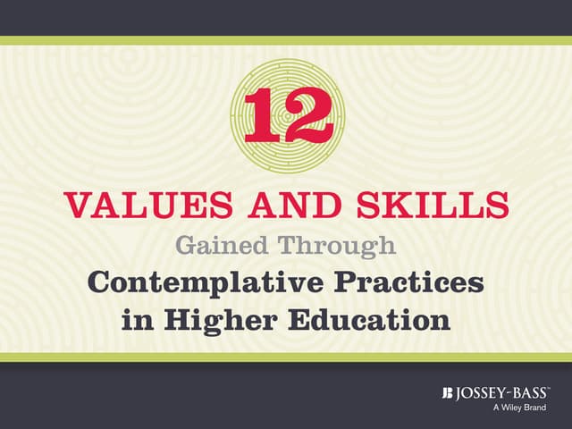 12 Values and Skills Gained Through Contemplative Practices in Higher Education