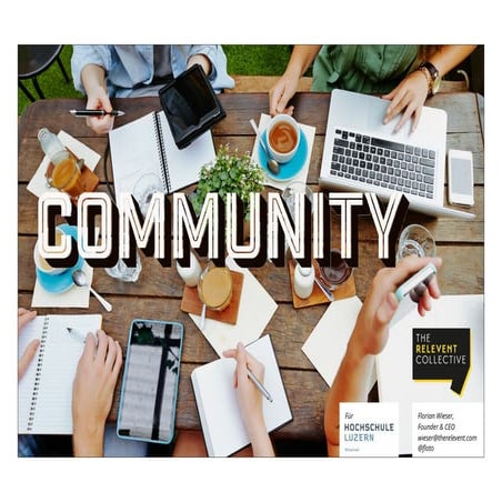 Community - Power of Connecting #ikmUpdate #HSLU