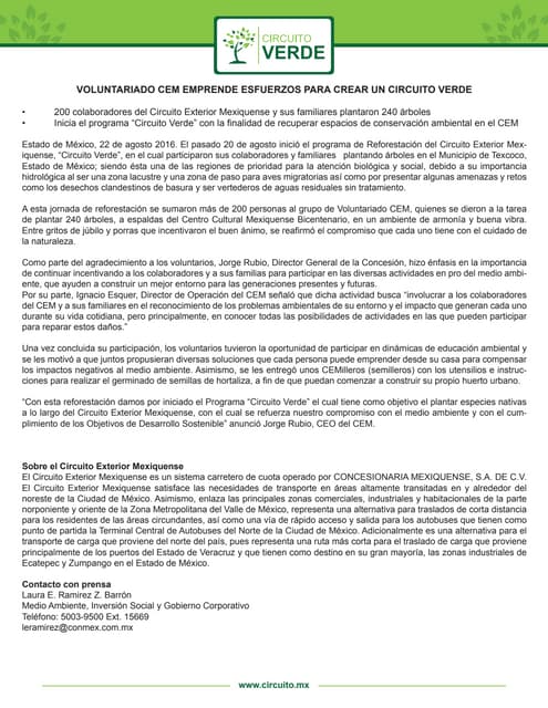 Voluntariado CEM emprende esfuerzos...