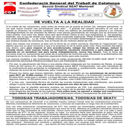 Hoja informativa CGT SEAT160920