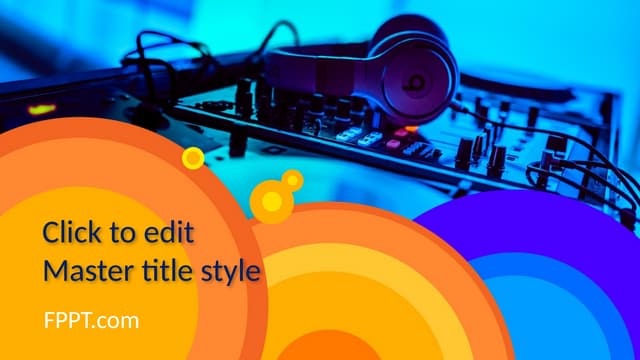 para editar musica electronica plantilla