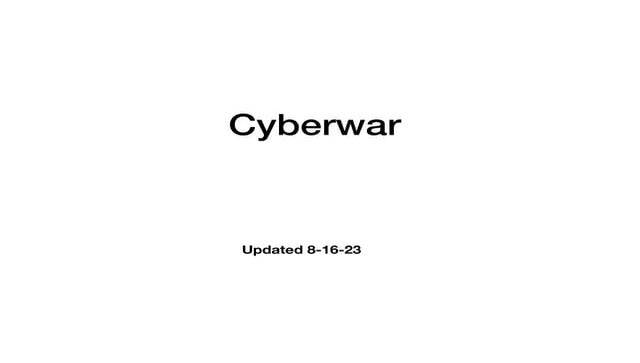 Cyberwar