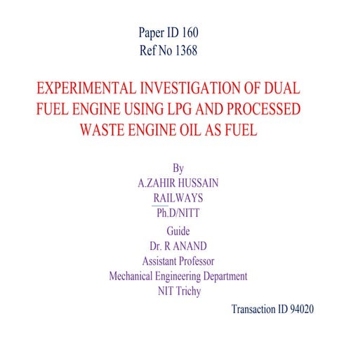 2 stroke marine duel fuel engine (by dwivedi) | PPTX