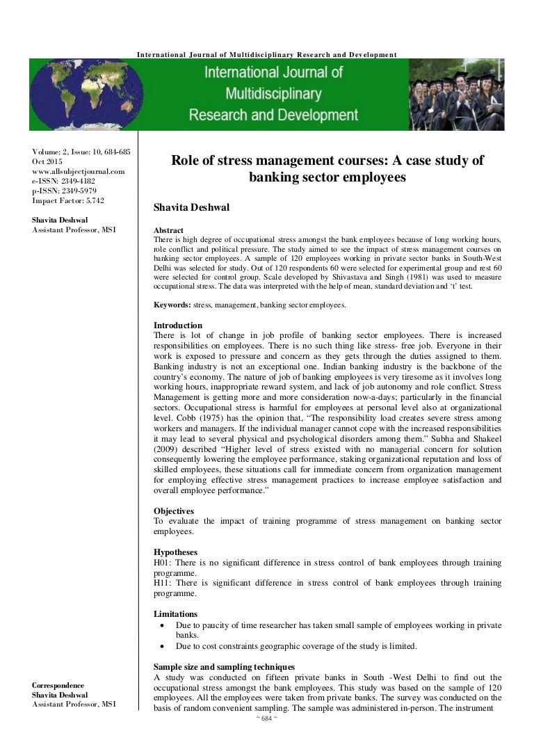 Thesis on stress image