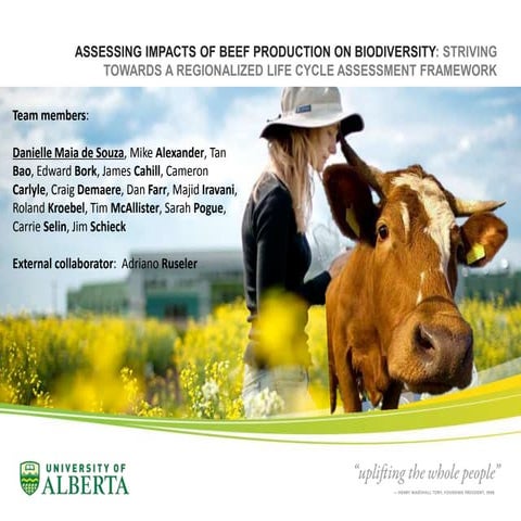 Dr. Danielle Maia De Souza - Assessing impacts of beef production on biodiver...