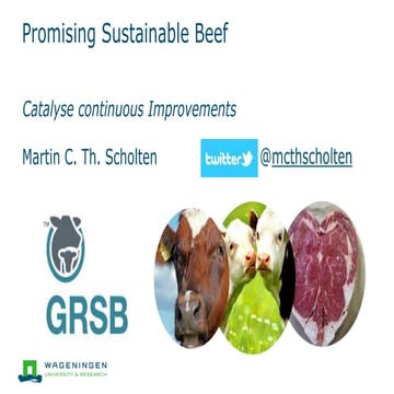 Dr. Martin Scholten - Promising Sustainable Beef