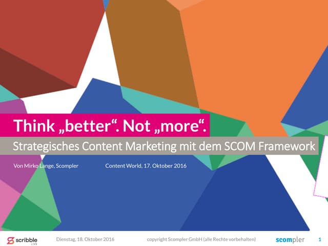 Strategisches Content Marketing und Content Operations