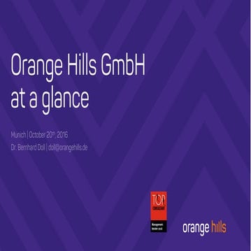 Orange Hills at a glance