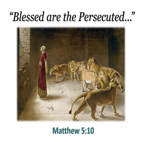 Blessed are the Persecuted 