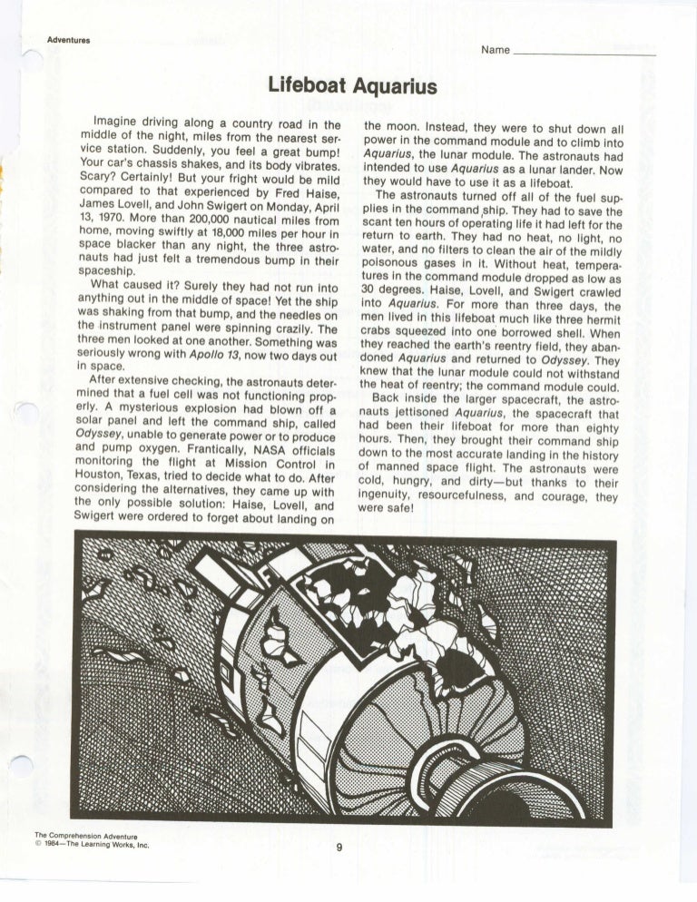 Lifeboat Aquarius Front