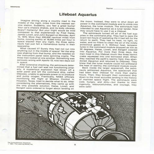 Lifeboat Aquarius Front | PDF