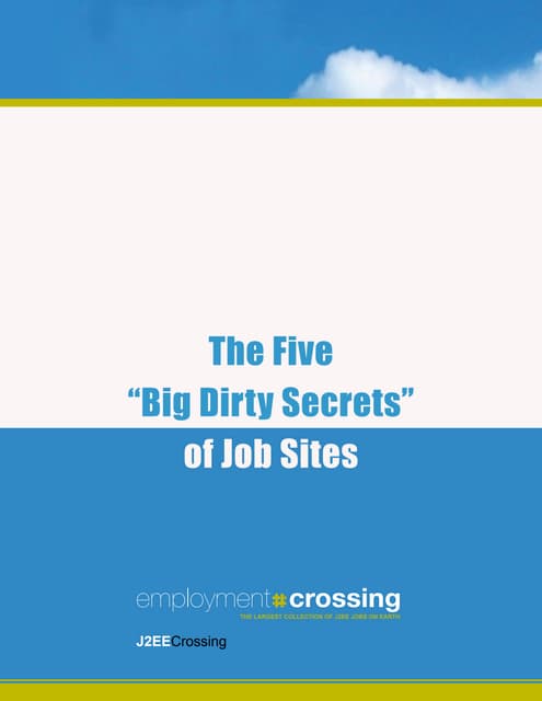 5 Secrets that Job Sites Don't Want...
