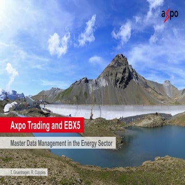 Axpo Trading: Master Data Management in the Energy Sector