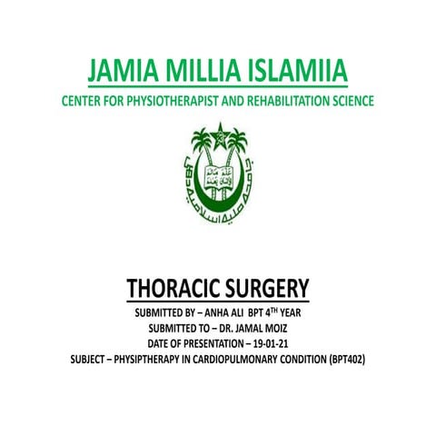 thoracic surgery 