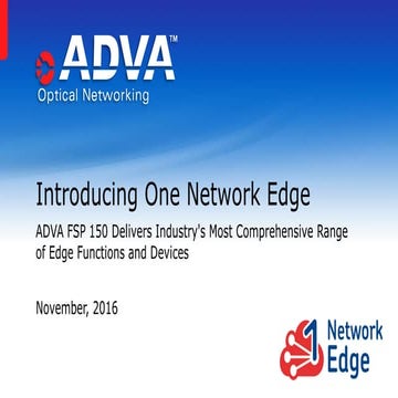 Introducing One Network Edge