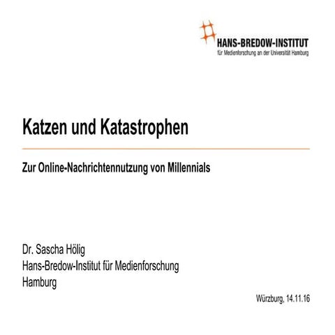 MMD16 - Dr. Sascha Hölig - Katzen und Katastrophen
