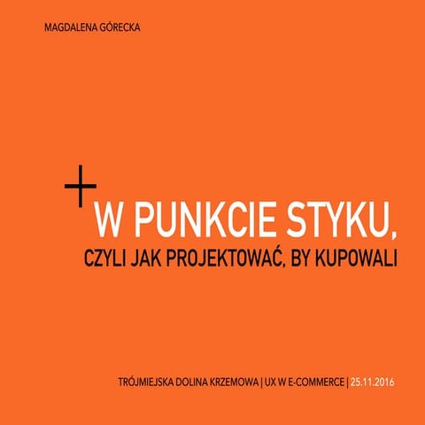 UX w E-commerce [Uniwersytet Gdański]