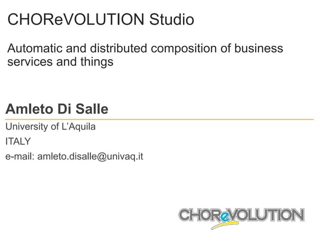 CHOReVOLUTION Studio POSS Demo