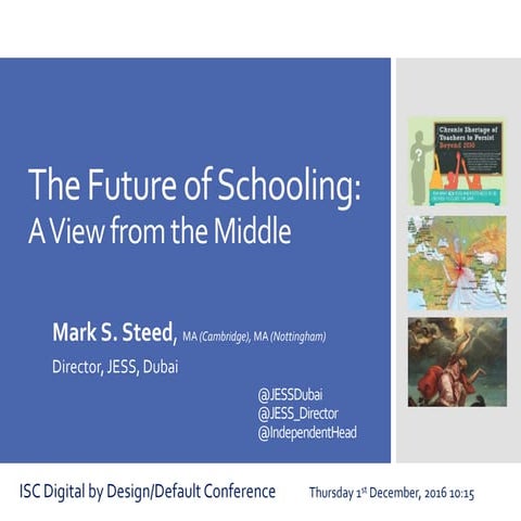 The Future of Schooling - A View from the Middle