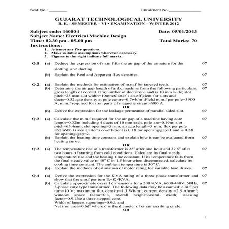 -electrical machine design