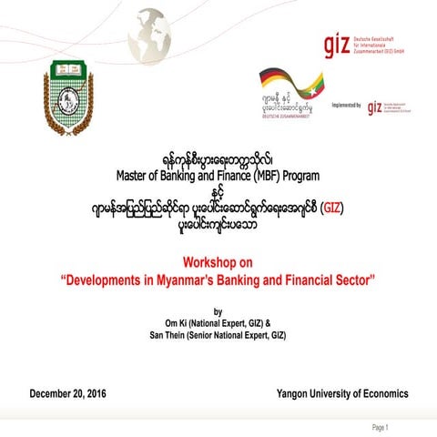 161220 powerpoint presentation at YUE (Om Ki & San Thein)