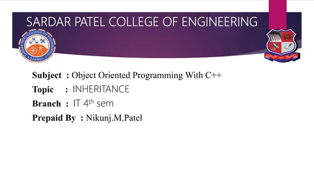 EASY TO LEARN INHERITANCE IN C++
