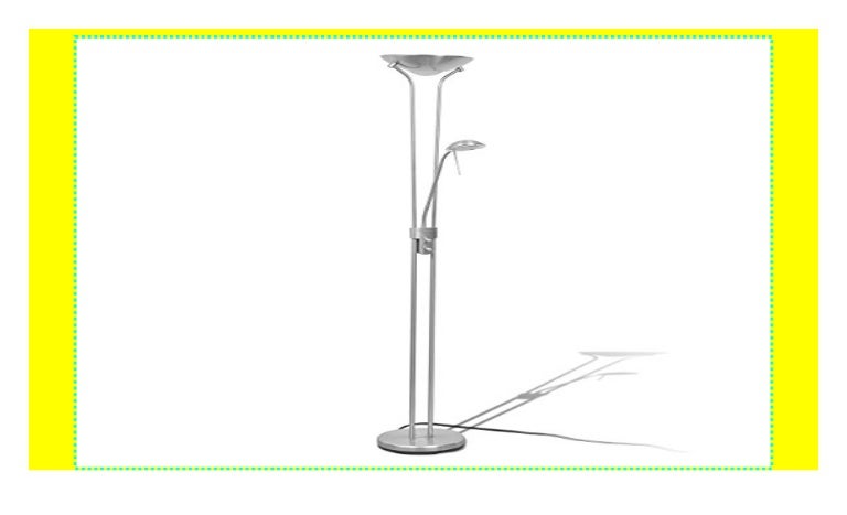 vidaXL LED Stehlampe Dimmbar 23W 180cm Deckenfluter Standlampe Stehl…