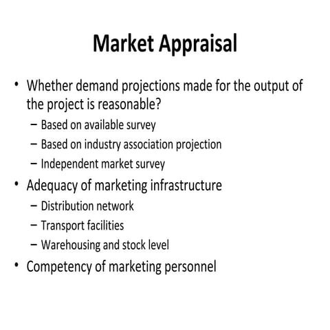 Market Appraisal