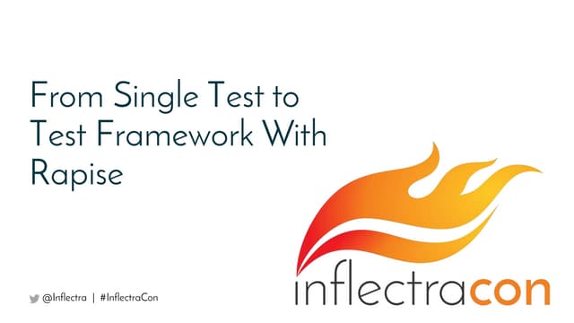 From One Test To Test Framework With Rapise 