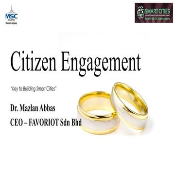 Citizen Engagement - Smart Cities Summit 2018 - Algiers