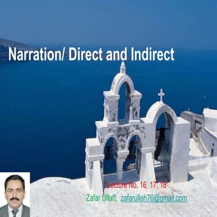 16, 17. 18 narration direct indirect