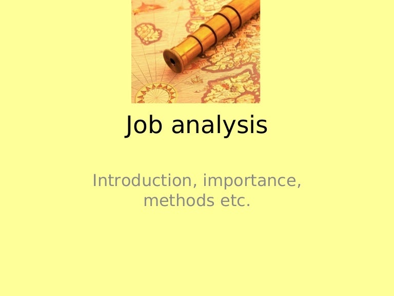 16170042 Job analysis ppt