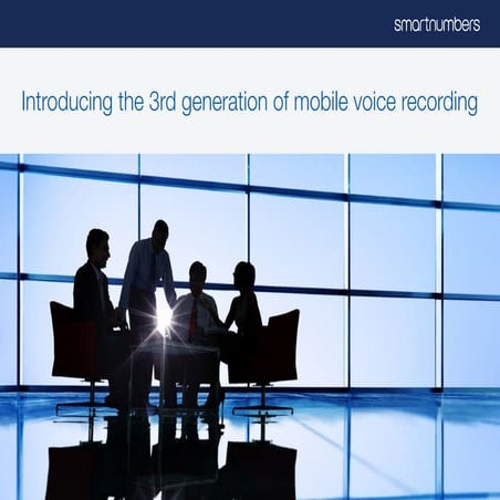 The third generation of mobile voice recording smart guide